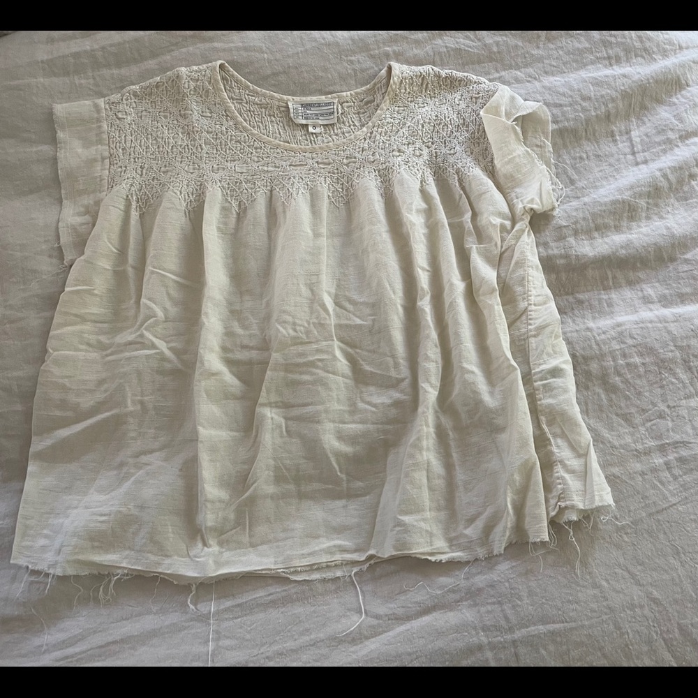 Current Elliot Top with raw hem